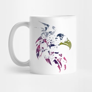 Eagle Head Graffiti Scatter Art Mug